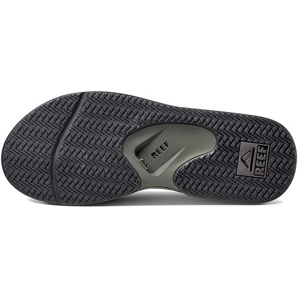 2026 Reef Mens Fanning Flip Flops CI7072 - Cinzento / Black